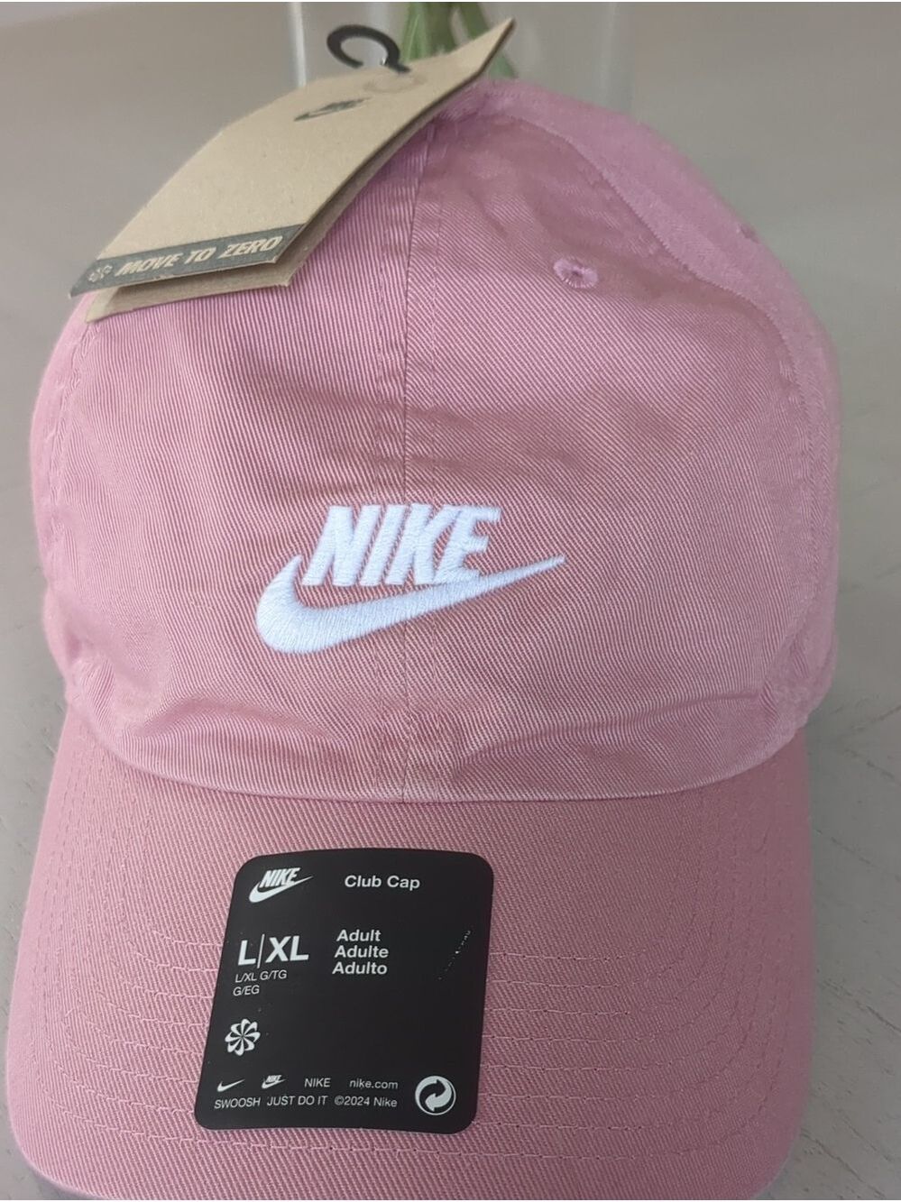 Nike Club Cap Adjustable Baseball Hat – Pink | L/XL | New with Tags - Picture 2 of 7